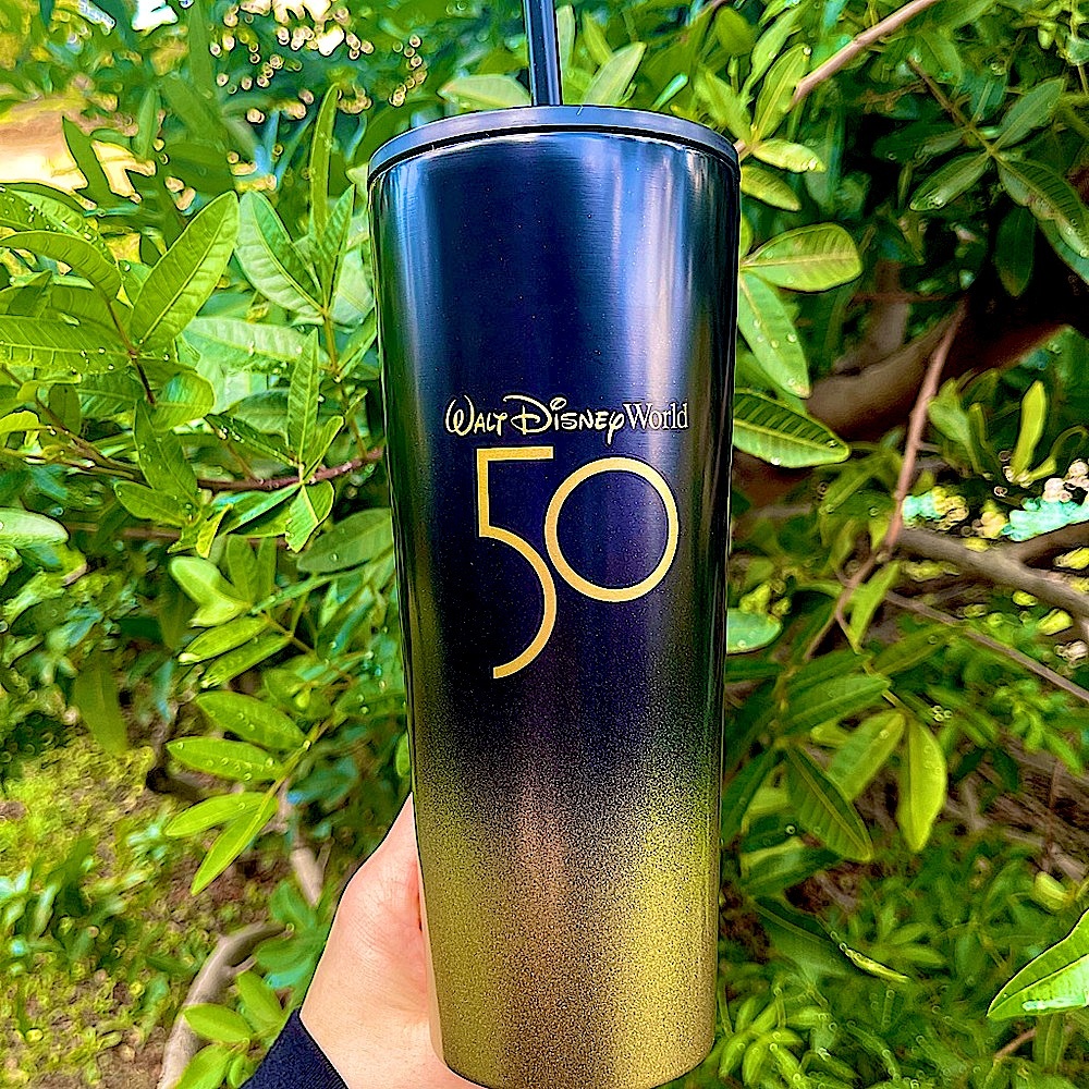 🖤💛Walt Disney World 50th Anniversary Starbucks Tumbler Cup Mug New Black&Gold - Picture 2 of 5